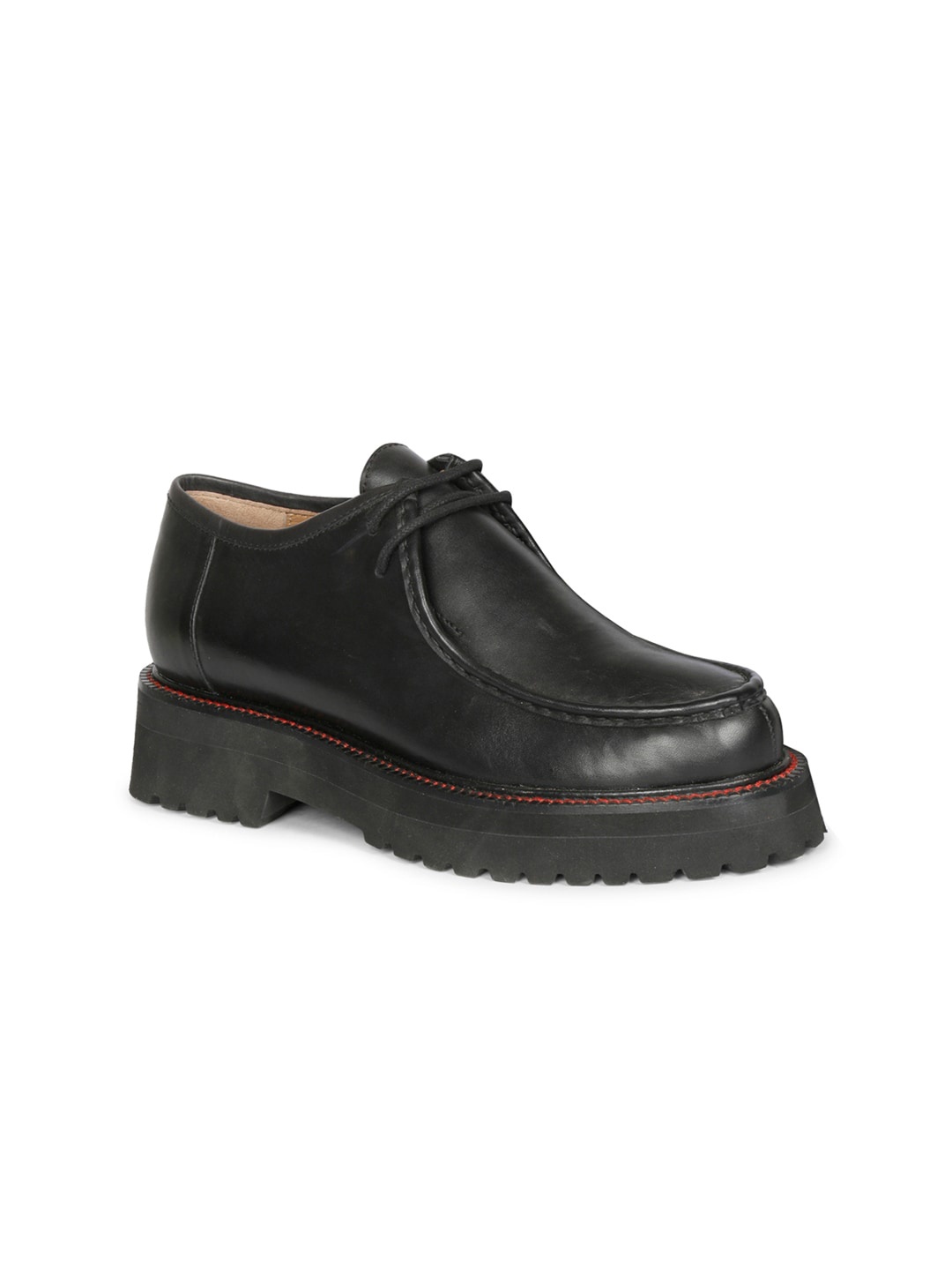 

Saint G Women Black Leather Derbys