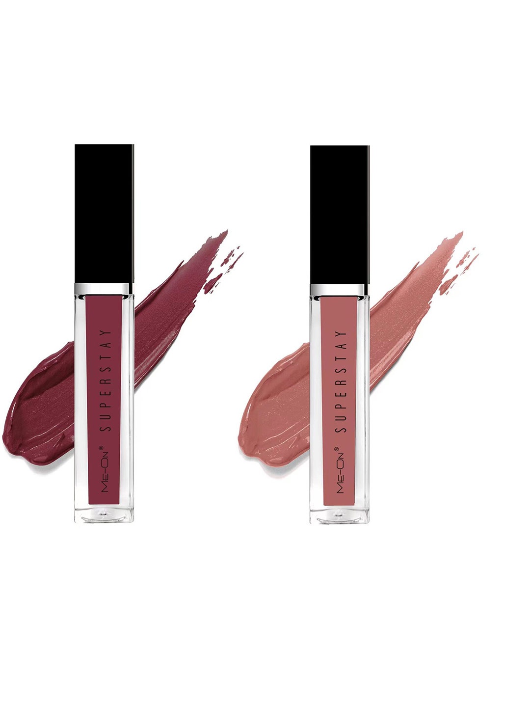 

ME-ON Set Of 2 Super Stay Lip Gloss 6ml Each - Burgundy 14 & Skin Kiss 21