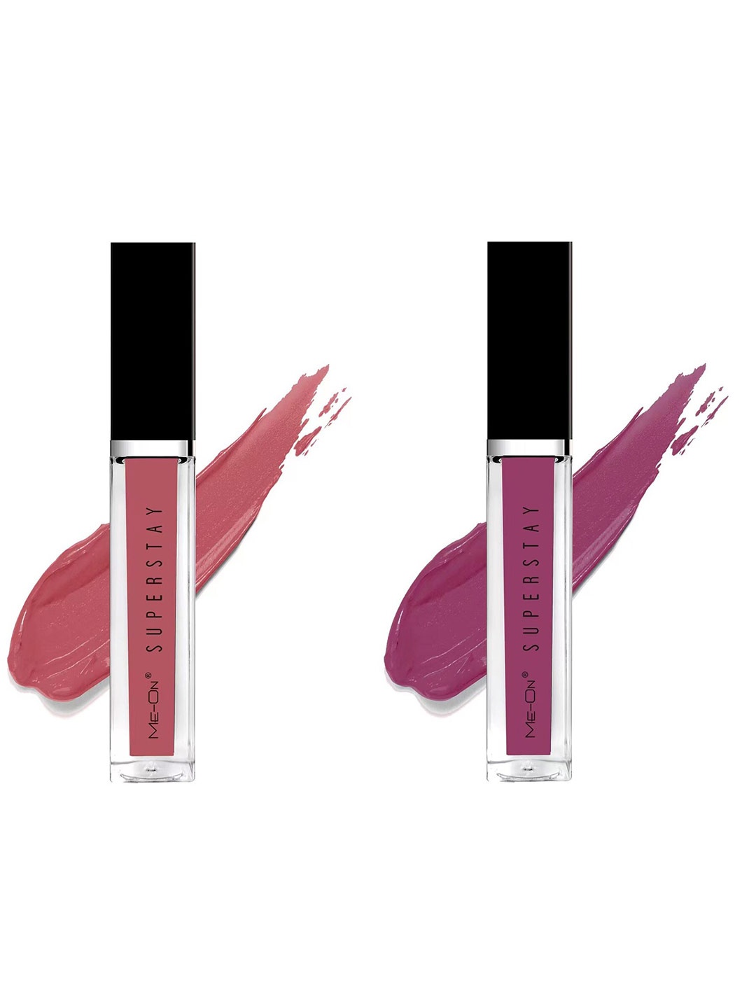 

ME-ON Set Of 2 Super Stay Lip Gloss 6ml Each - Nude 19 & Mauve Story 24