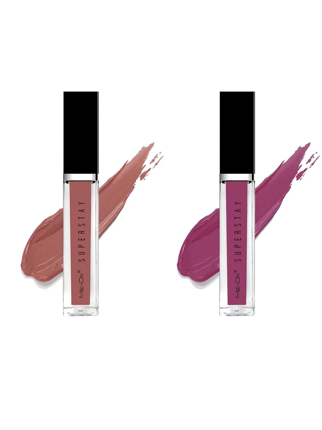

ME-ON Set Of 2 Super Stay Lip Gloss 6ml Each - Nude Nuance 20 & Mauve Story 24