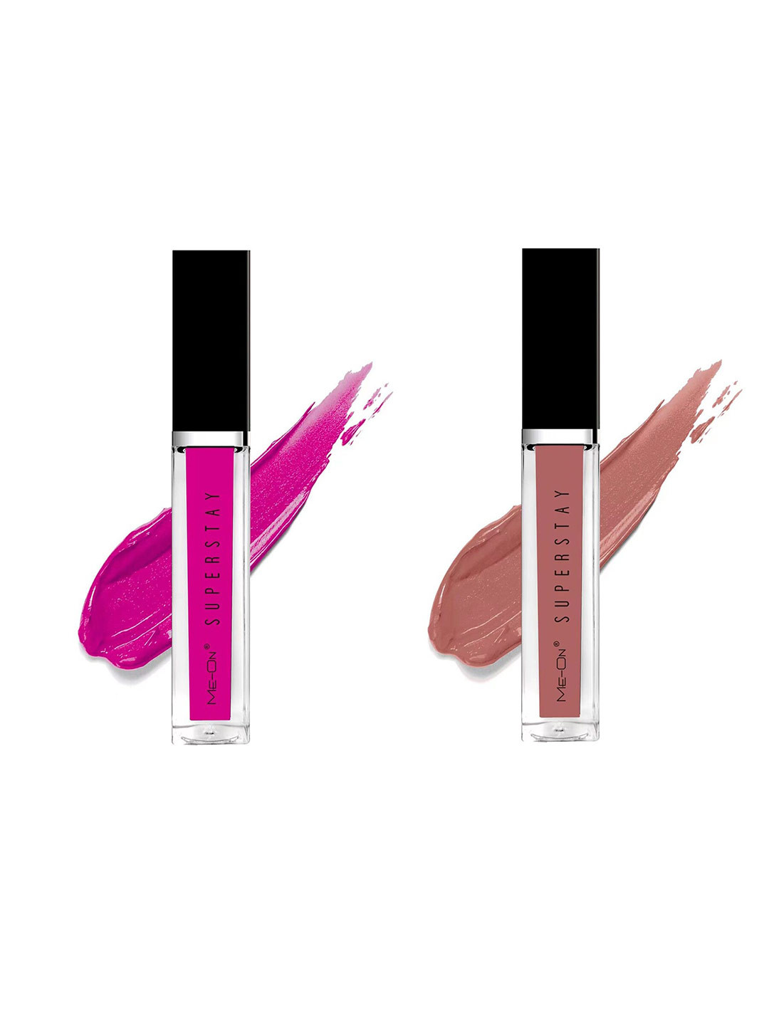 

ME-ON Set Of 2 Super Stay Lip Gloss 6ml Each - Passionate Pink 10 & Skin Kiss 21