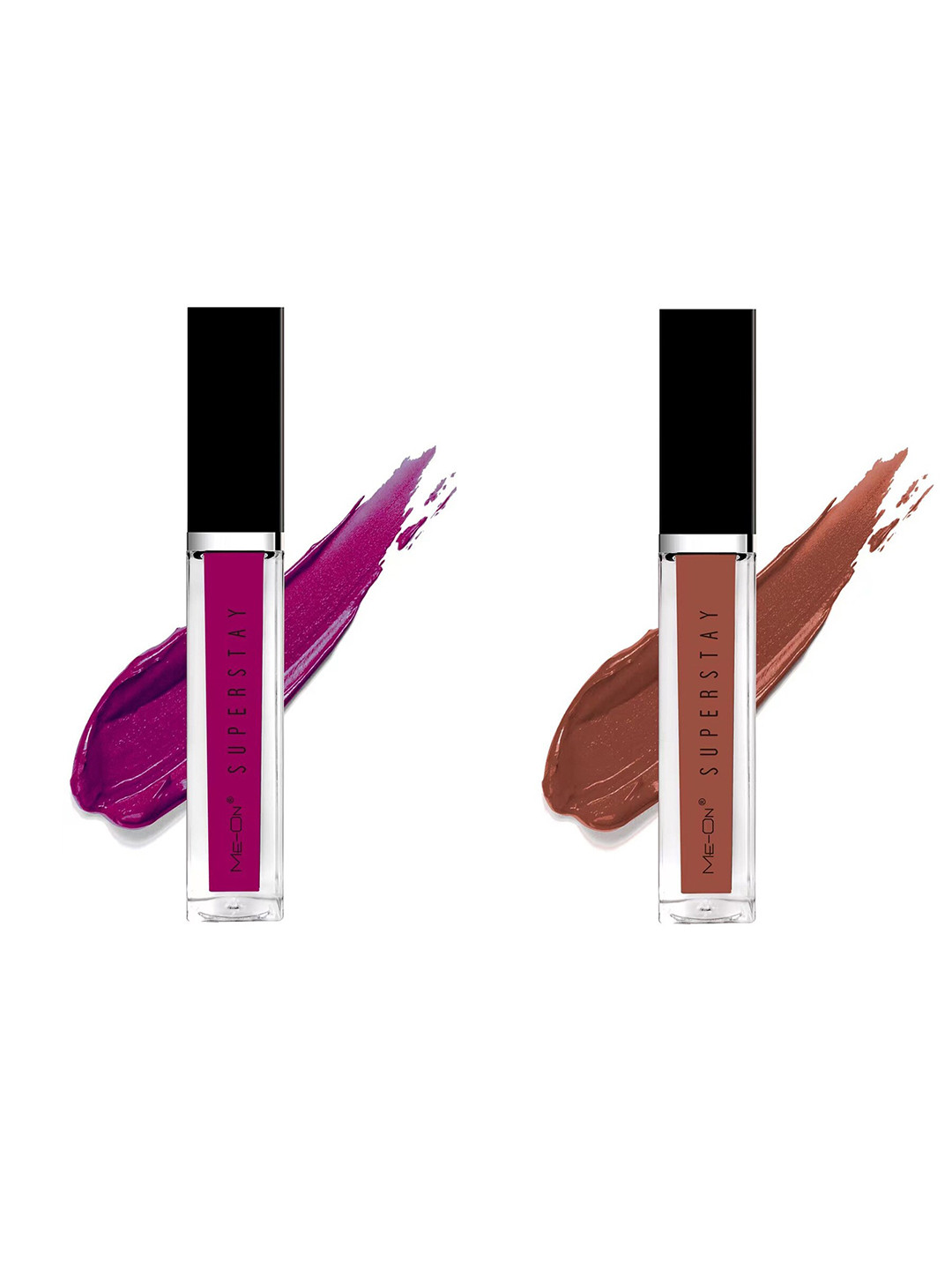 

ME-ON Set Of 2 Super Stay Lip Gloss 6ml Each - Purple Affair 16 & Coffee Mocha 17