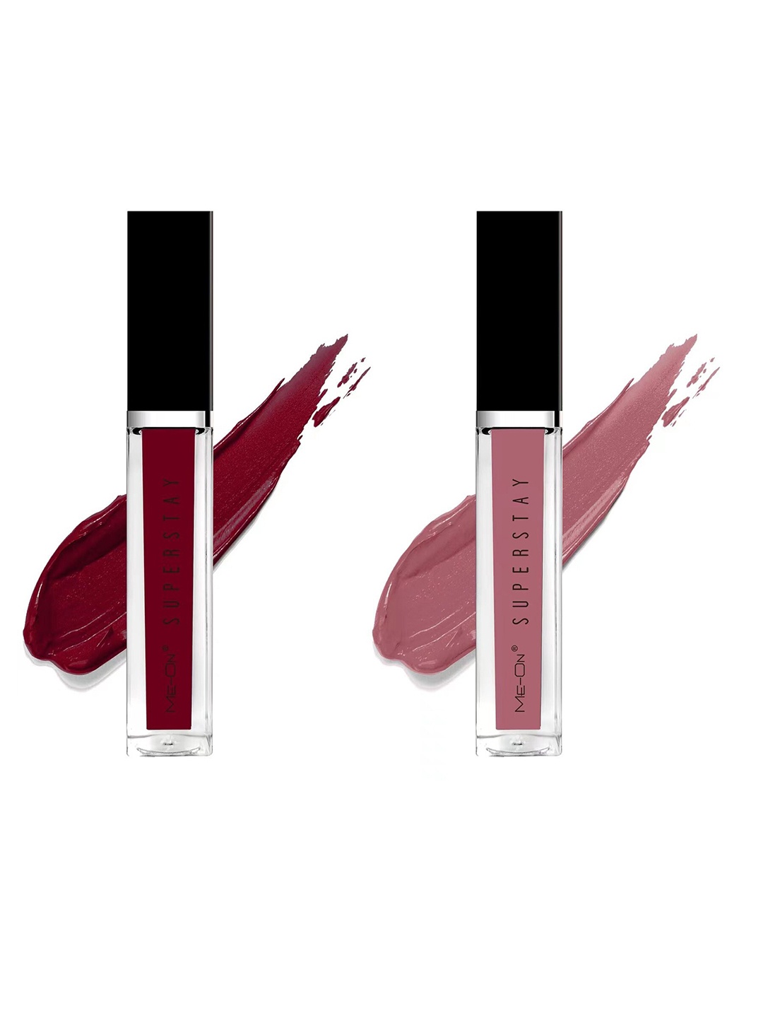 

ME-ON Set Of 2 Super Stay Lip Gloss 6ml Each - Wine 13 & Kinda Sexy 22, Magenta