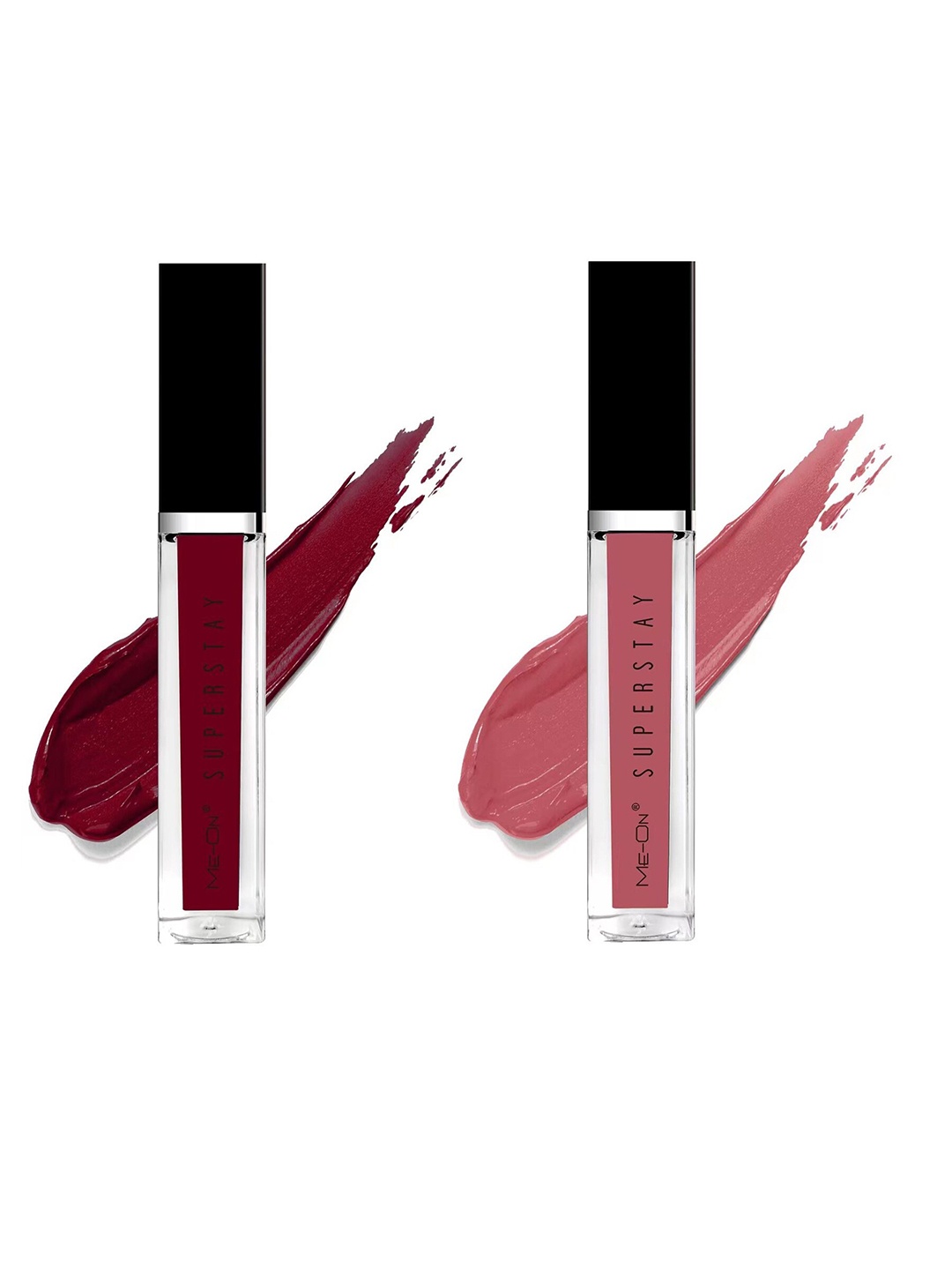

ME-ON Set Of 2 Super Stay Lip Gloss 6ml Each - Wine 13 & Nude 19
