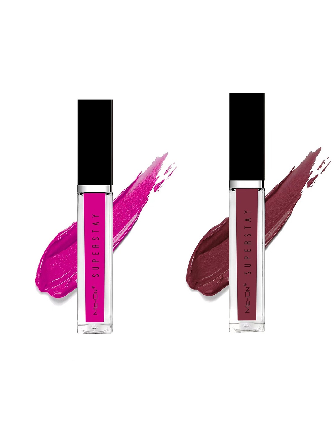 

ME-ON Set Of 2 Super Stay Lip Gloss 6ml Each - Passionate Pink 10 & Burgundy 14
