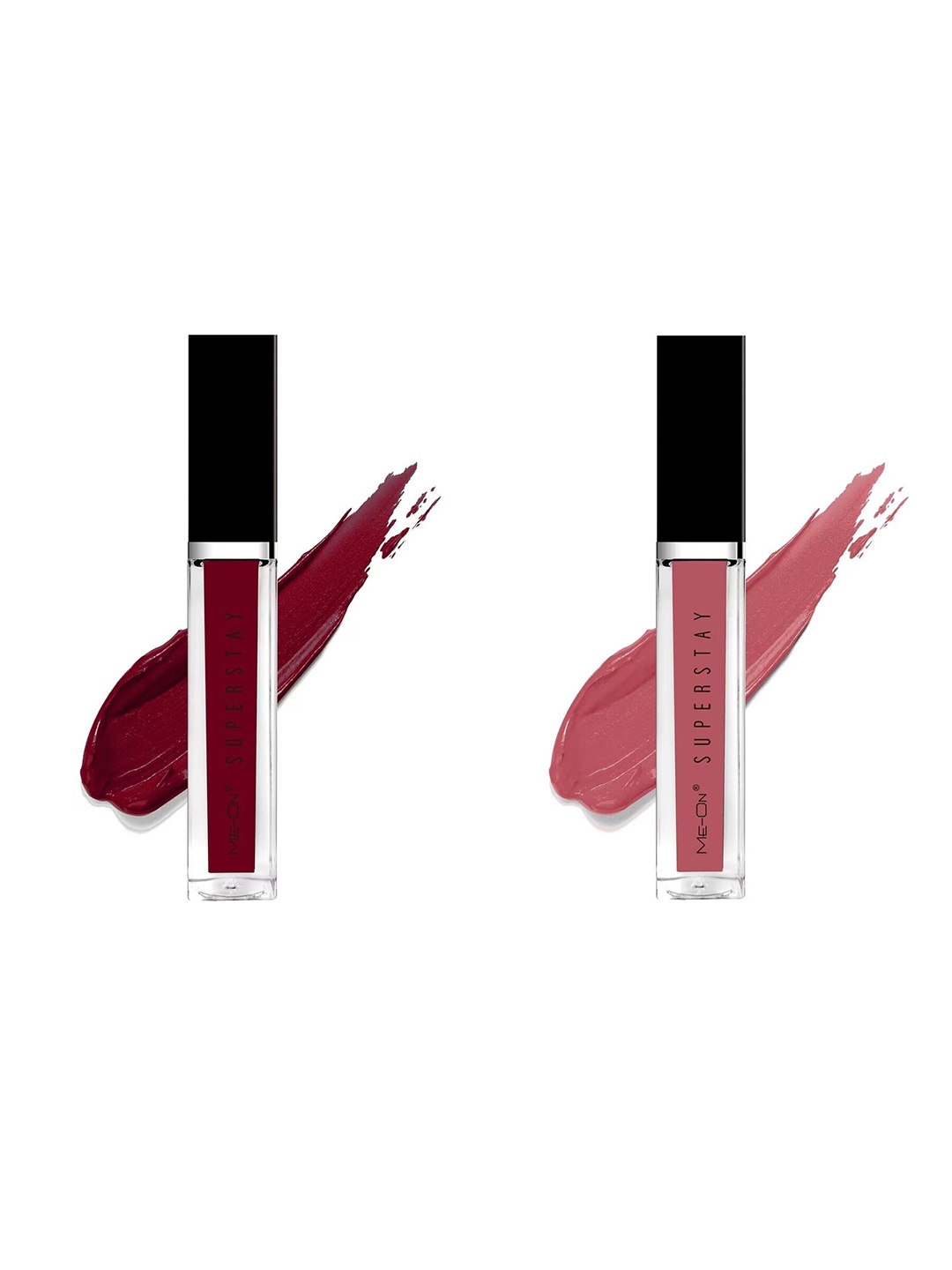 

ME-ON Set Of 2 Super Stay Lip Gloss 6ml Each - Arabian Nights 15 & Mysterious Nude 23, Burgundy