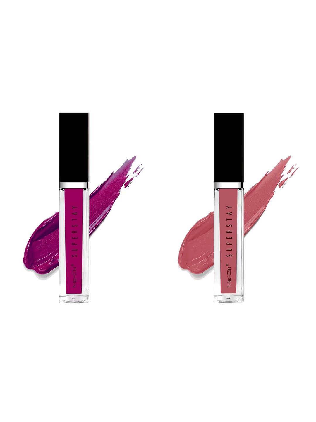 

ME-ON Set Of 2 Super Stay Lip Gloss 6ml Each - Purple Affair 16 & Mysterious Nude 23