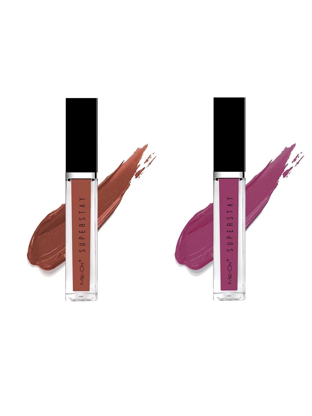 

ME-ON Set Of 2 Super Stay Lip Gloss 6ml Each - Coffee Mocha 17 & Mauve Story 24