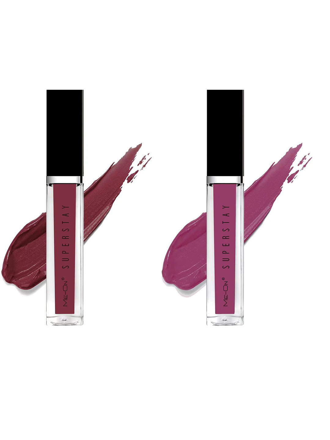 

ME-ON Set Of 2 Super Stay Lip Gloss 6ml Each - Burgundy 14 & Mauve Story 24
