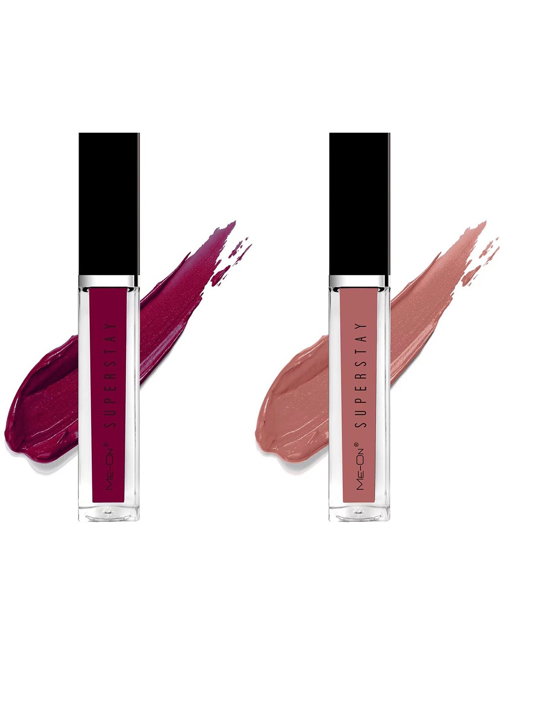 

ME-ON Superstay Set Of 2 Glossy Lip Gloss 12 ml Each - Red Wine 12 & Sin Kiss 21