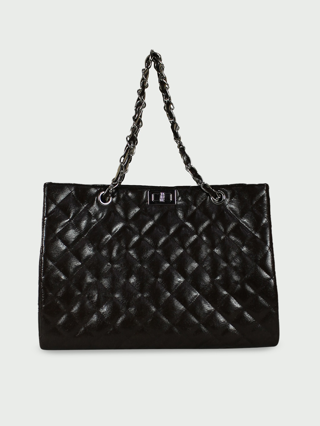 

shashvi Brown Animal Solid Shopper Shoulder Bag with Quilted