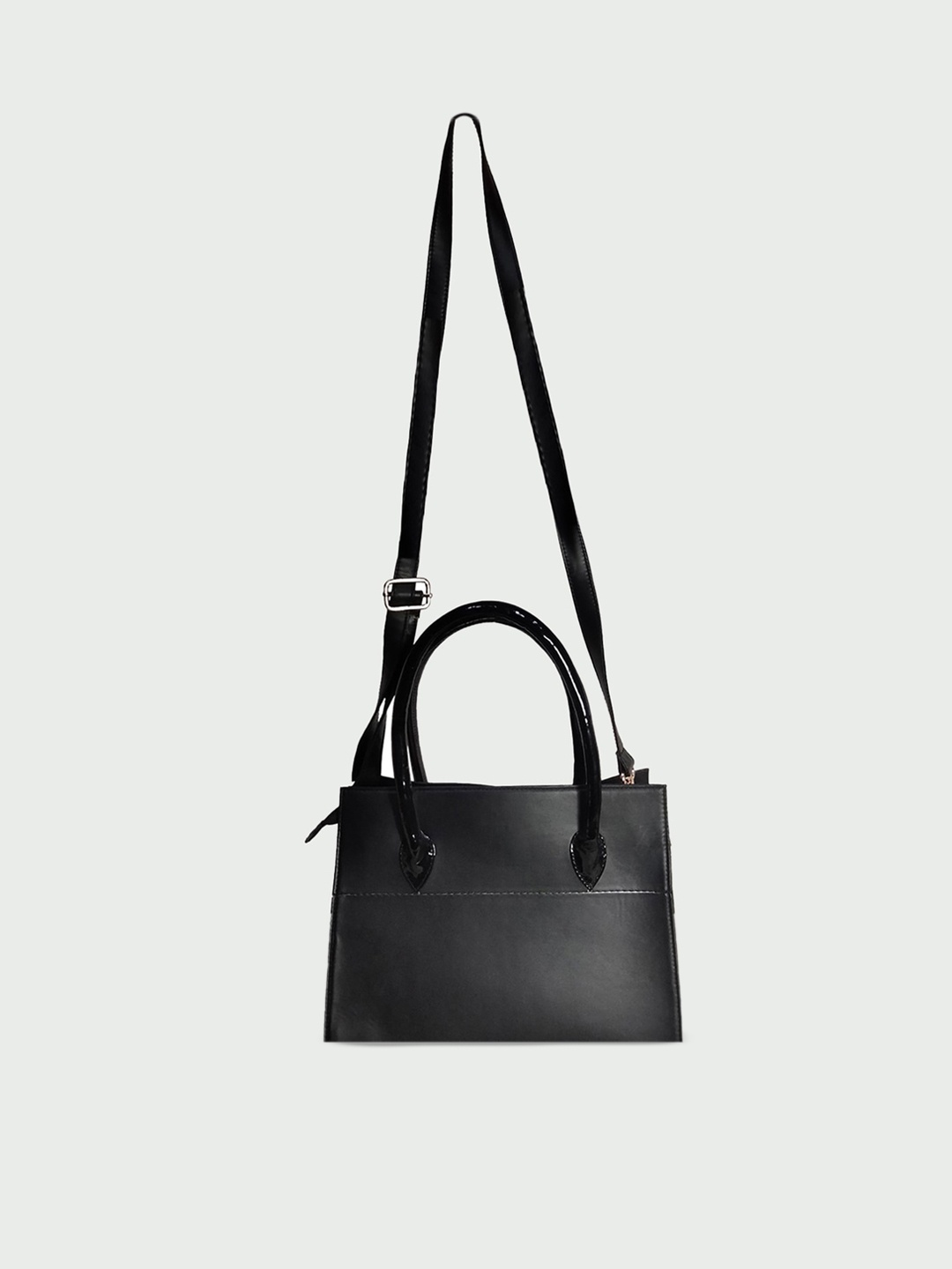 

shashvi Women Black Structured Handheld Bag with Sling Strap