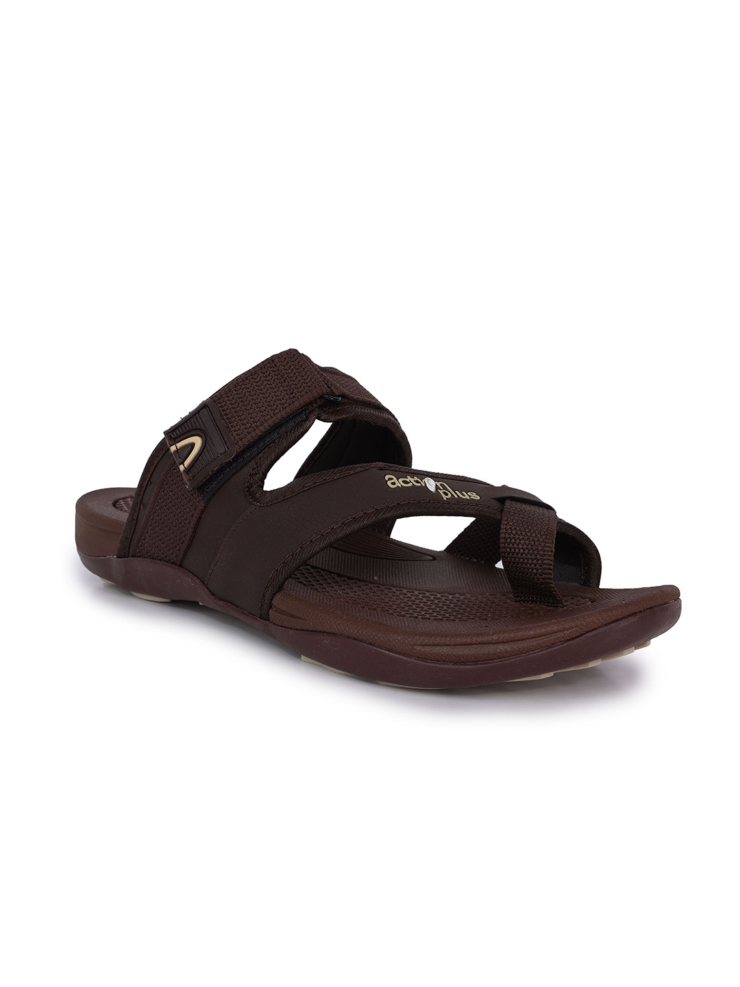 

Action Plus Men Brown & Black Comfort Sandals