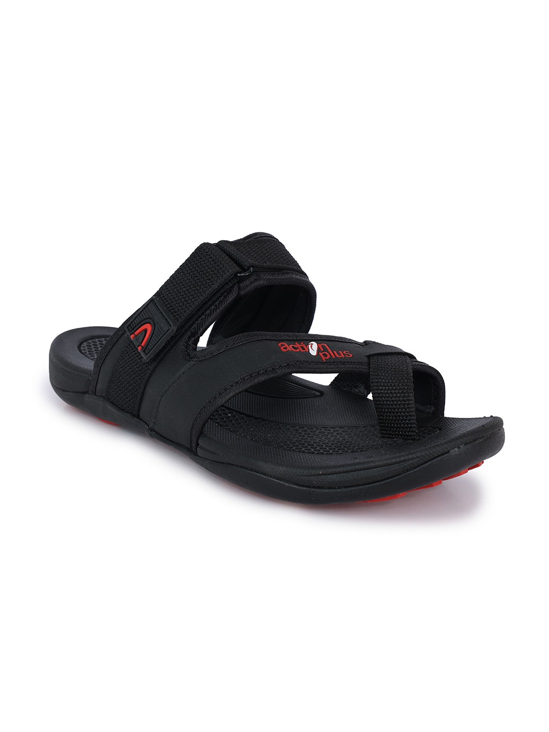 

Action Plus Men Black & Red Comfort Sandals