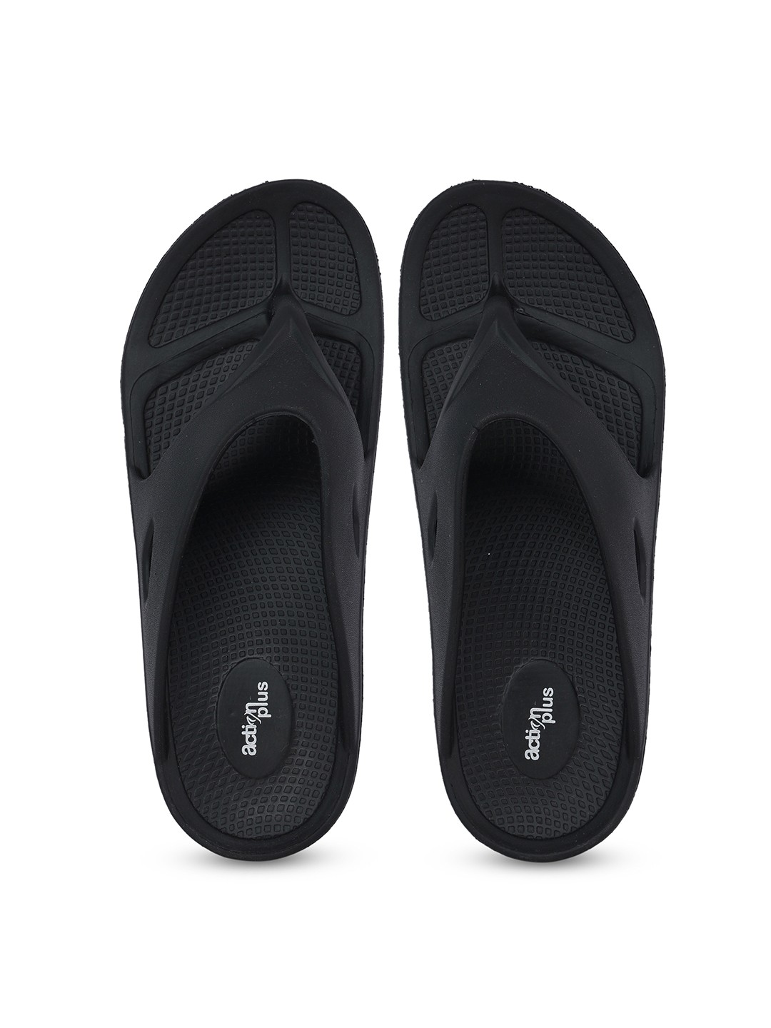 

Action Plus Men Black Rubber Thong Flip-Flops