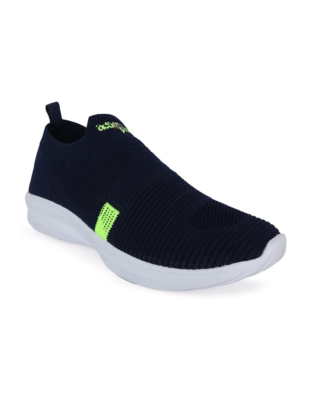 

Action Plus Men Navy Blue Woven Design Slip-On Sneakers