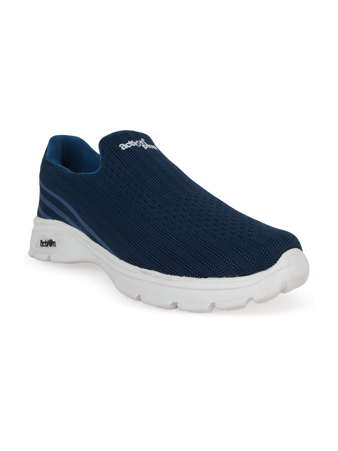 

Action Plus Men Blue Woven Design Slip-On Sneakers