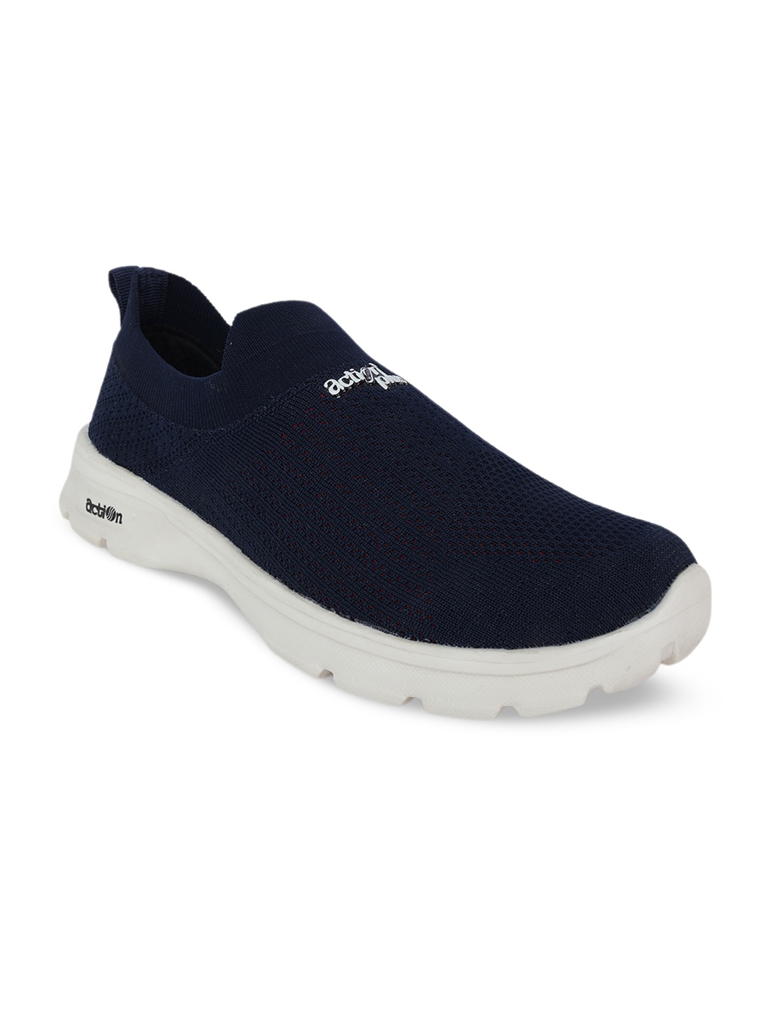 

Action Plus Men Woven Design Slip-On Sneakers, Navy blue