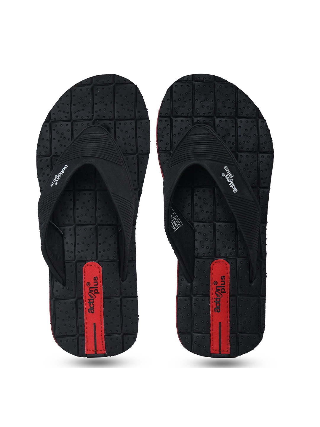 

Action Plus Men Black & Red Thong Flip-Flops