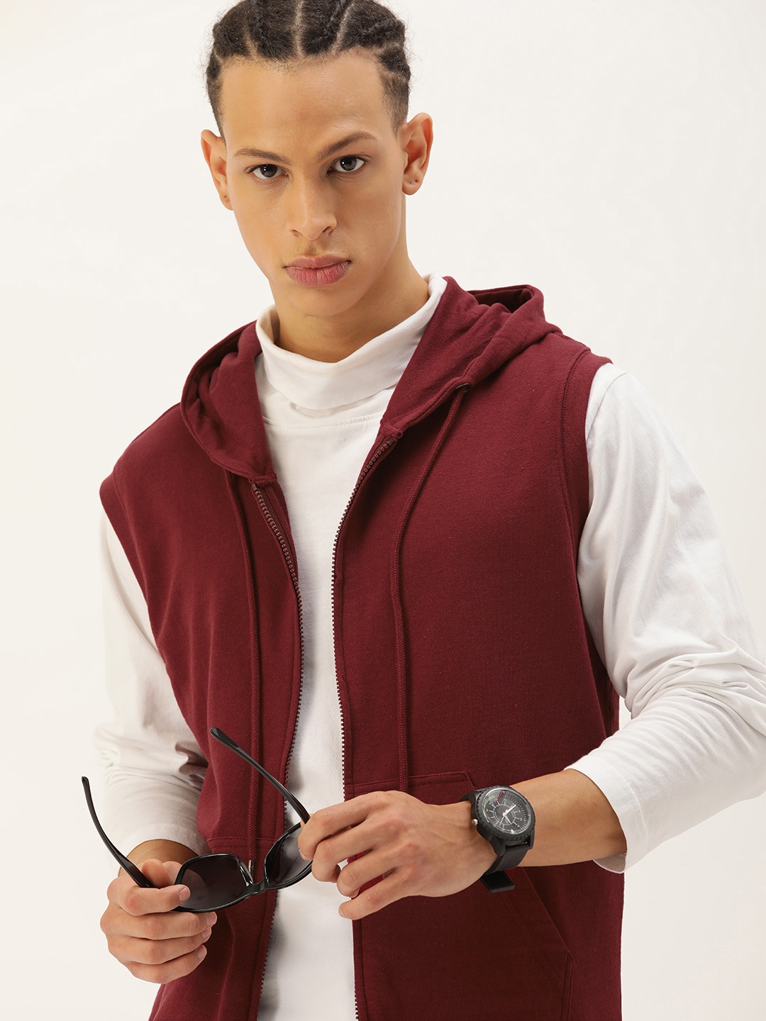 

Kook N Keech Men Hooded Sweatshirt, Maroon