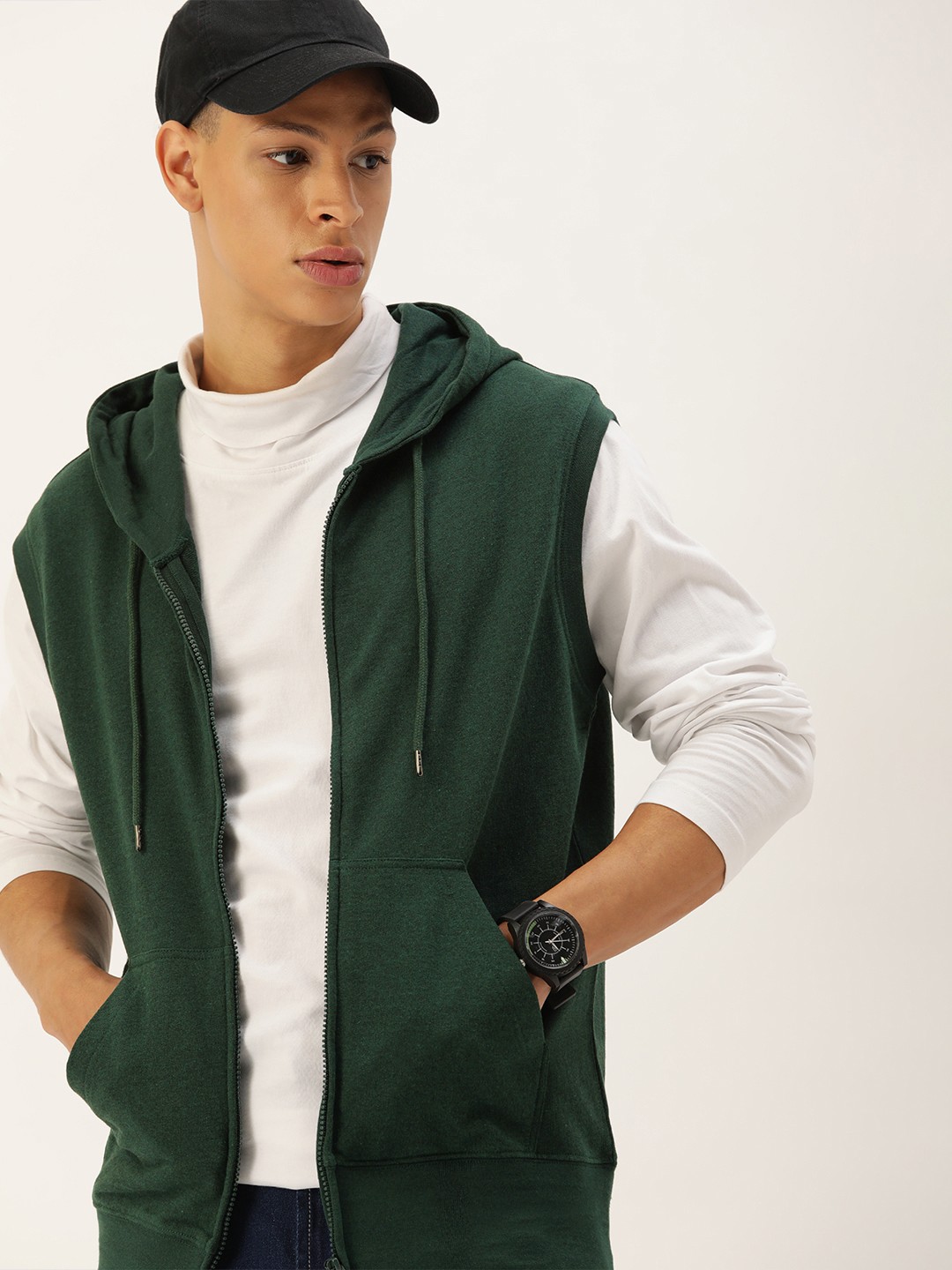 

Kook N Keech Men Green Hooded Sweatshirt