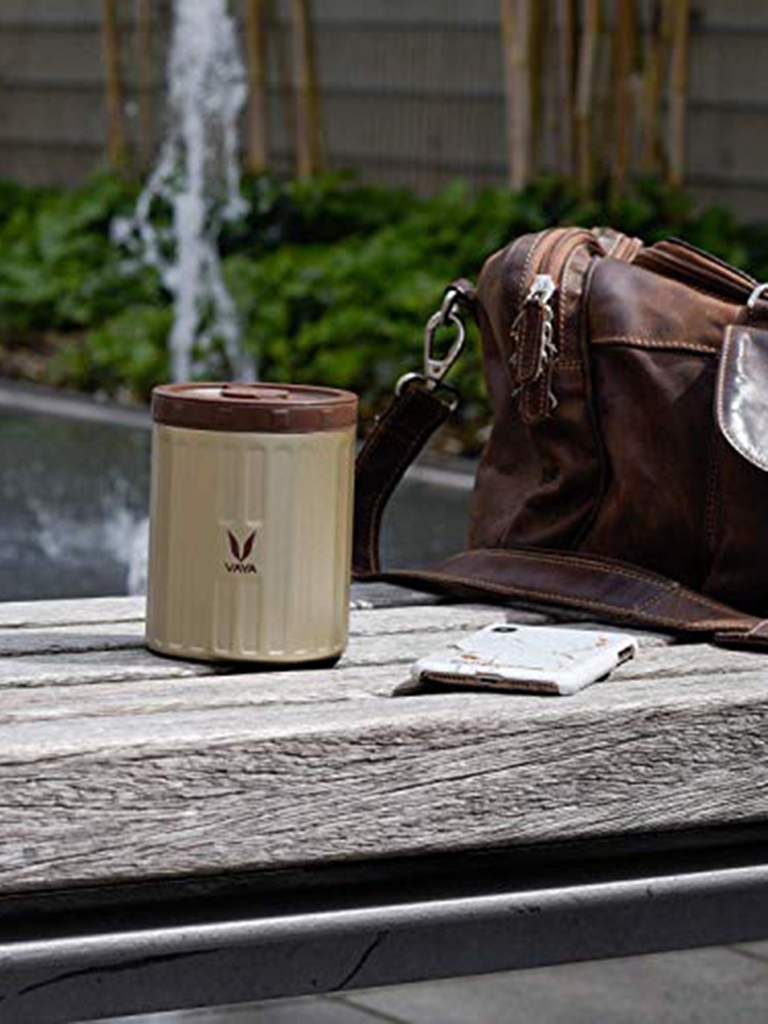 

Vaya Unisex Gold & Brown Printed Stainless Steel Preserve Lunch Box 700ml