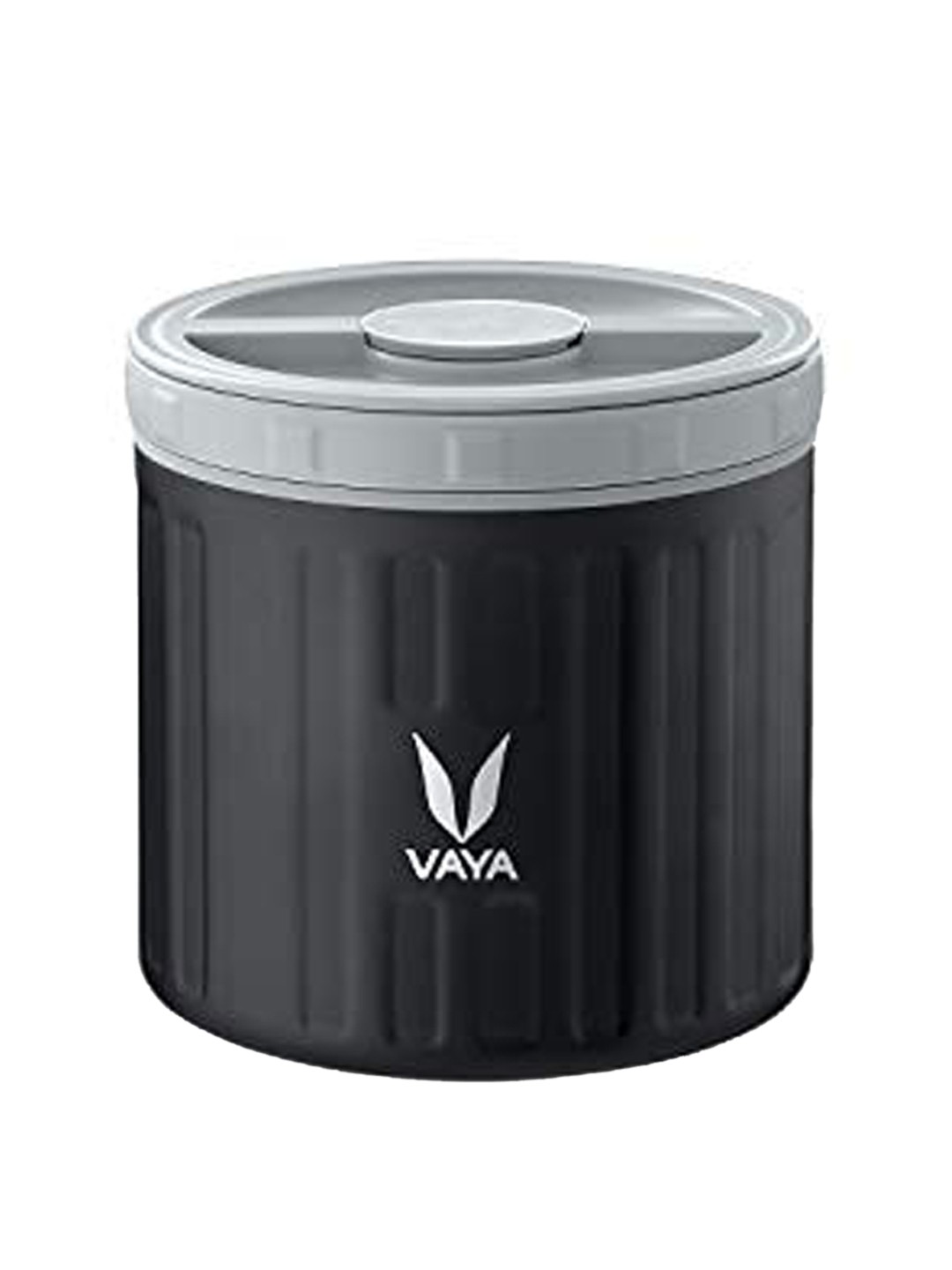 

Vaya Kids Black & Grey Brand Logo Printed Stainless Steel BPA Free Lunch Box 300 ml