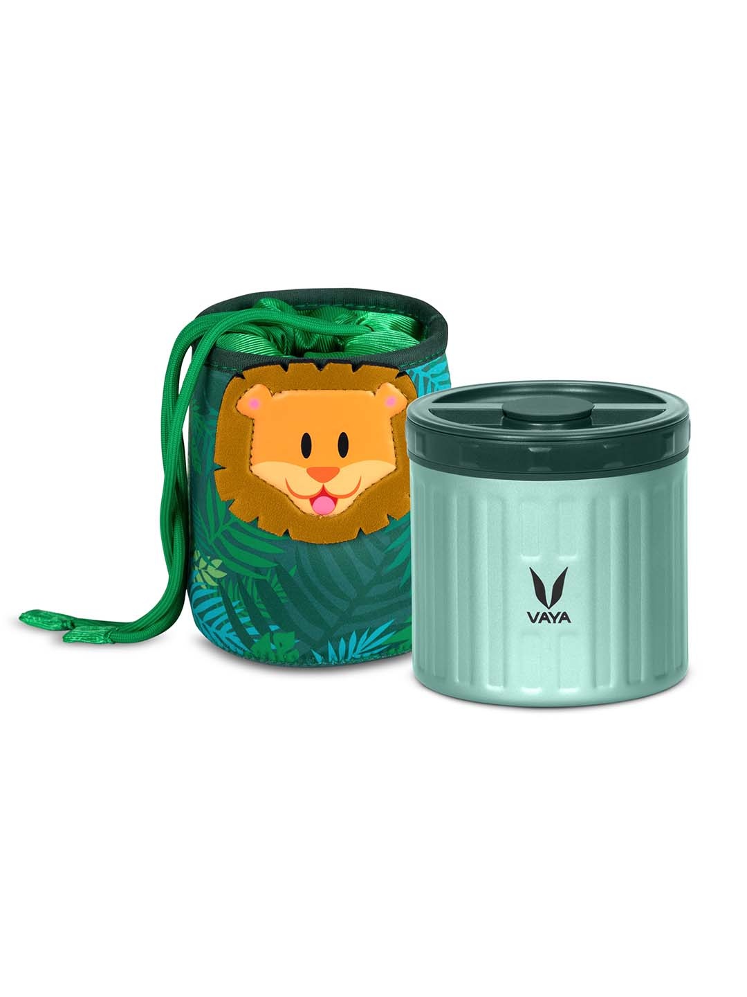 

Vaya Green Preserve Lunch Box with Printed Simba Lunch Bag 300ml