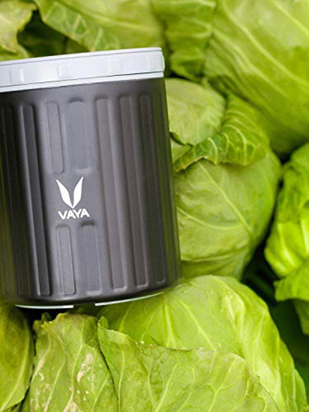 

Vaya Black & Blue Stainless Steel Canister 500 ml