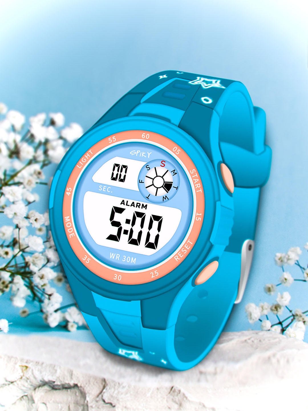 

Spiky Kids Printed Dial Digital Automatic Watch SPKEVA7, Blue