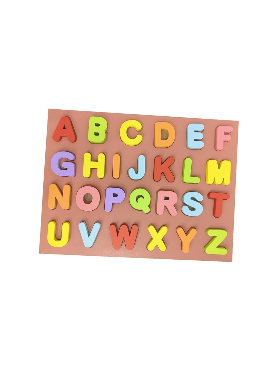 

WEMBLEY Kids Wooden ABCD Blocks Alphabets Learning Educational Toy, Yellow