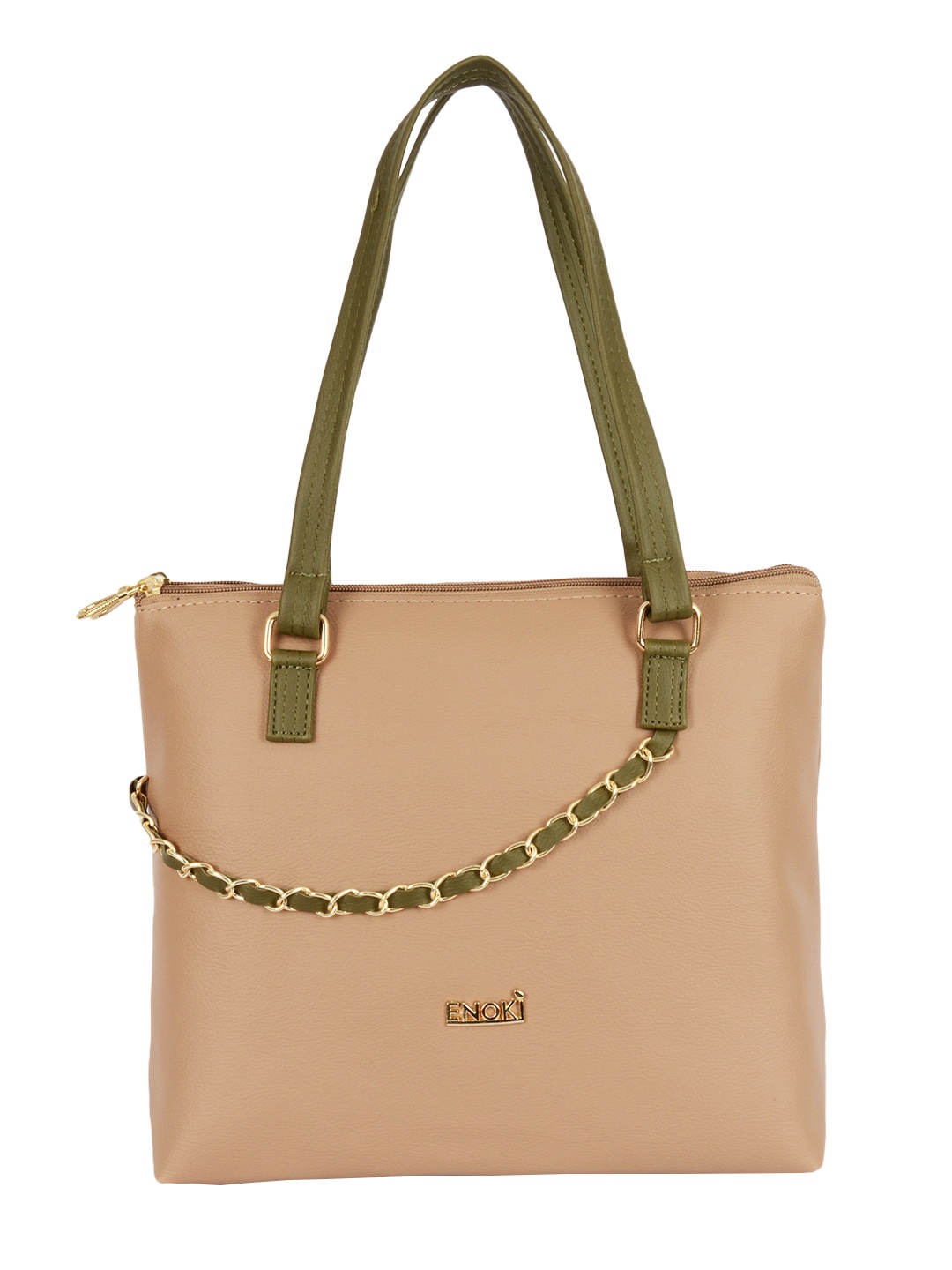 

ENOKI Women Beige Shopper Shoulder Bag
