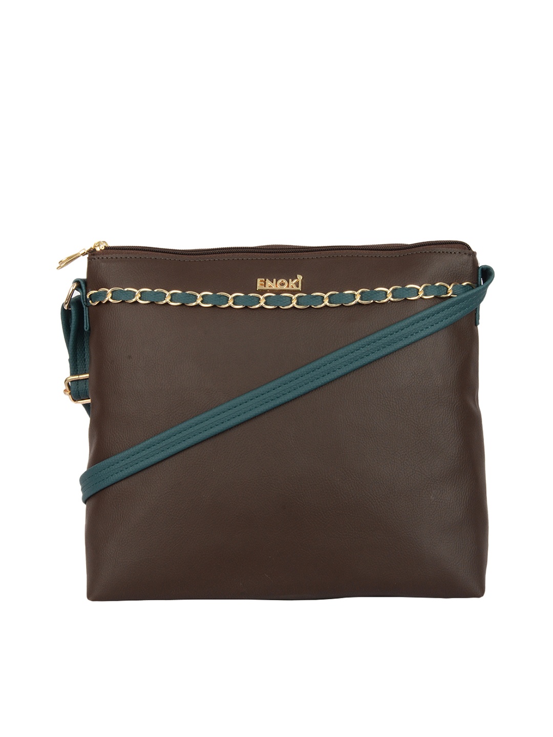 

ENOKI Brown Structured Sling Bag