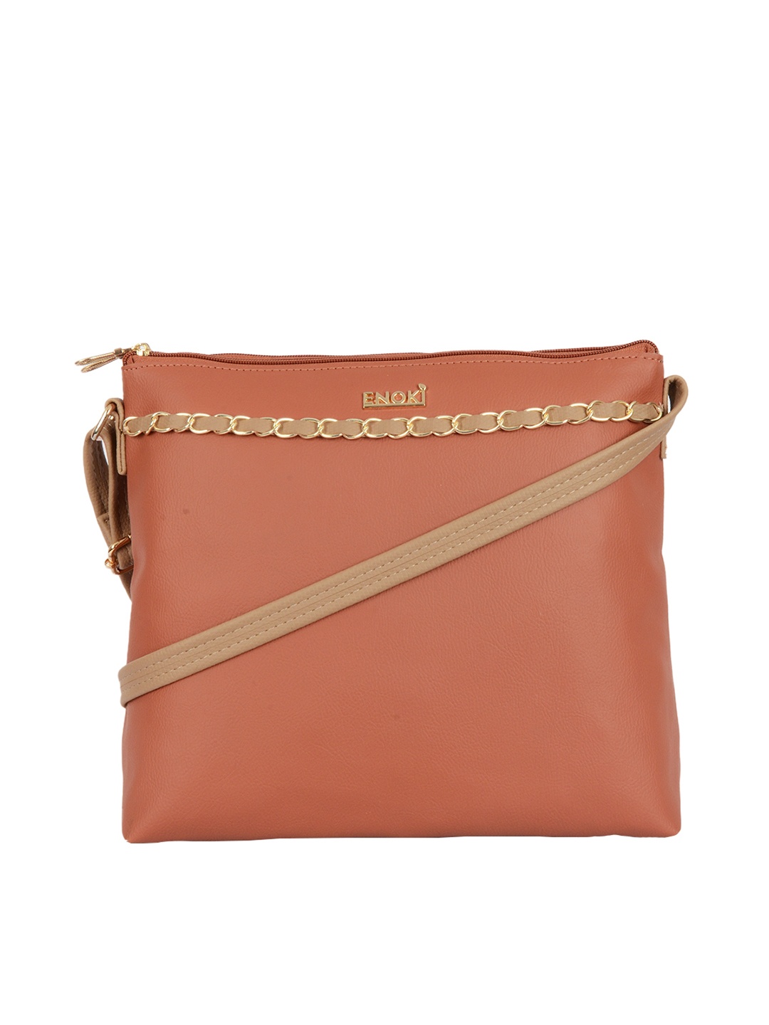 

ENOKI Tan Bucket Satchel