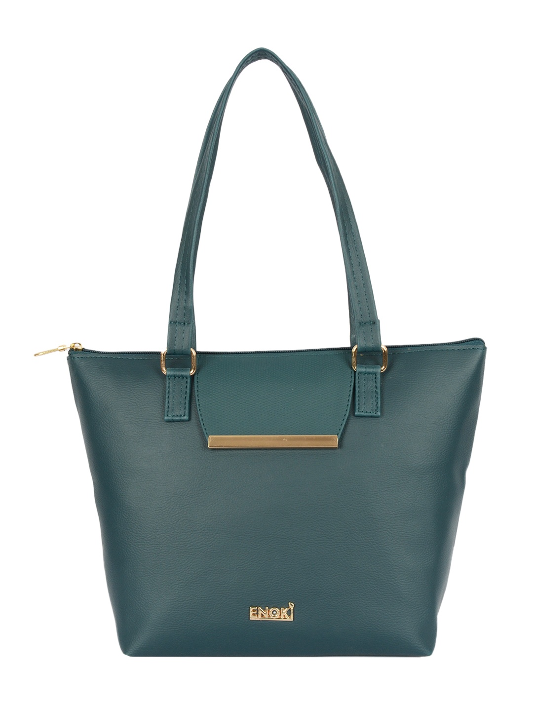 

ENOKI Green Structured Tote Bag