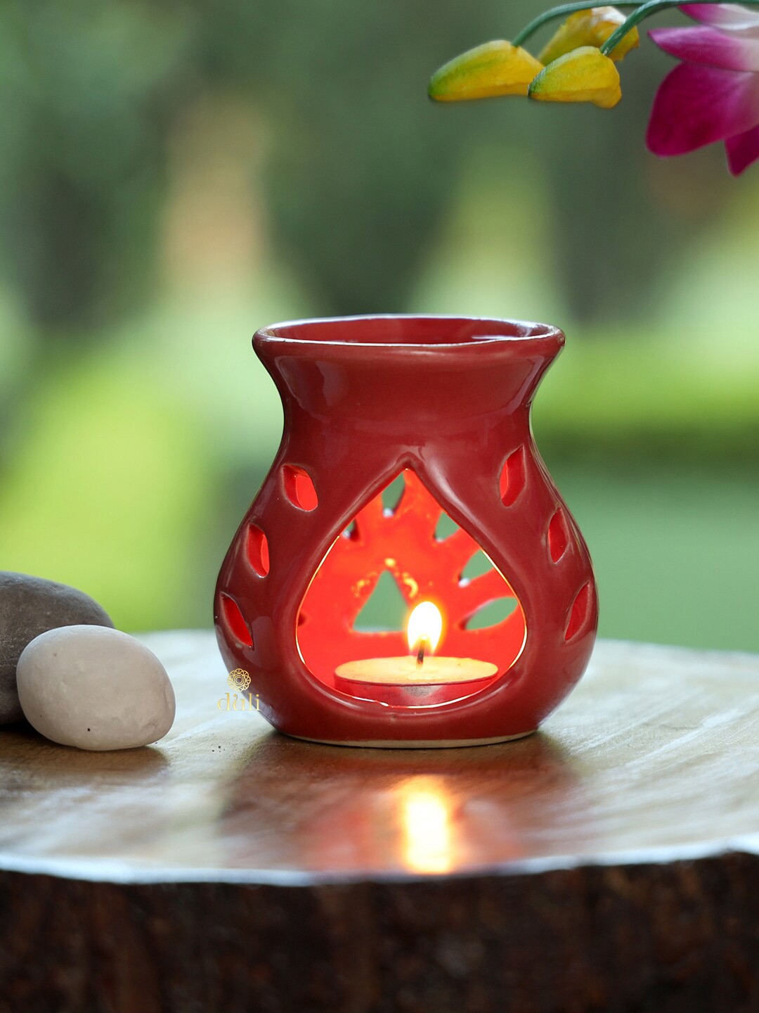 

DULI Red Ceramic Aroma Oil Diffuser
