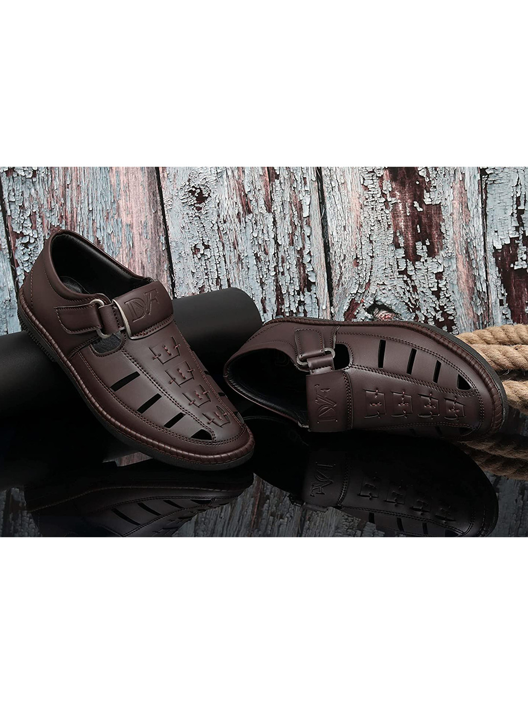 

FASHION FASTER Boys Brown Comfort Sandals