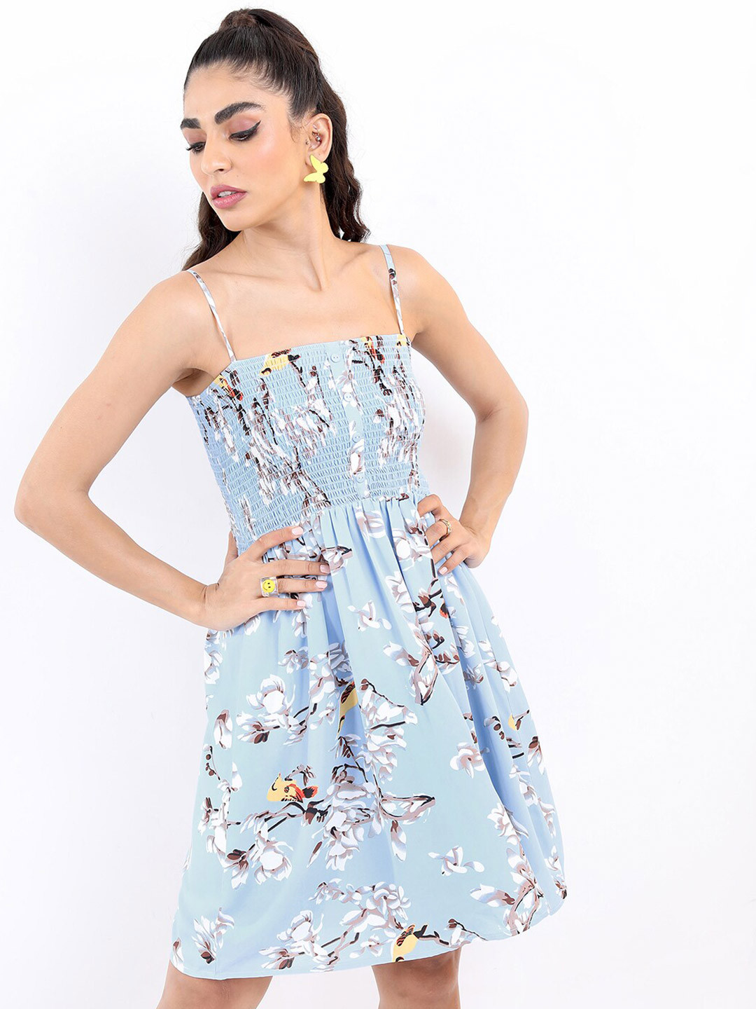 

KETCH Blue Floral Strap Dress