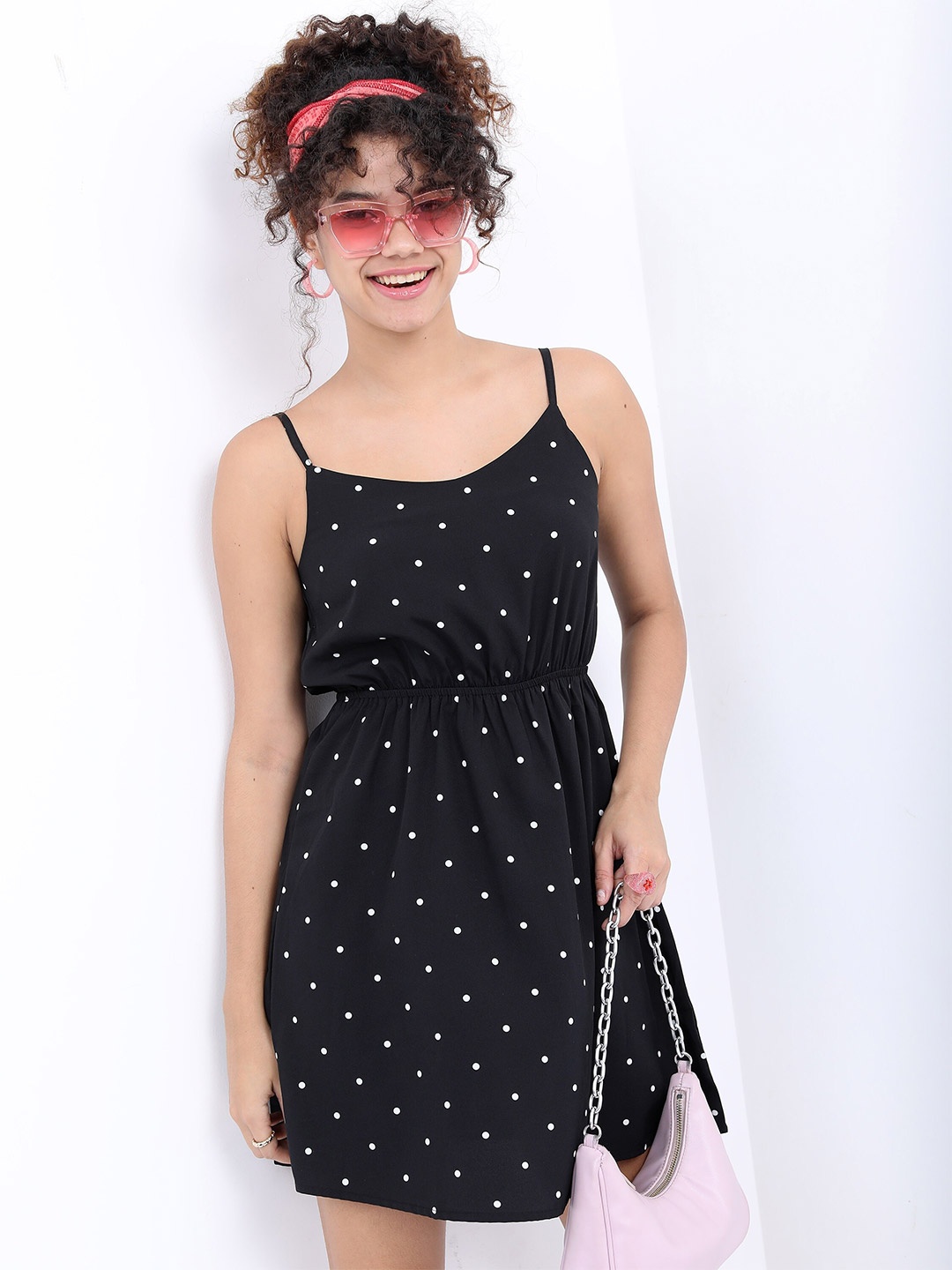 

KETCH Black Polka Dots Mini Dress