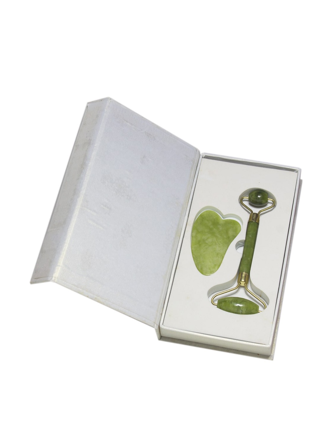 

Queue Set of Jade Roller & Gua Sha Face Massager - Green