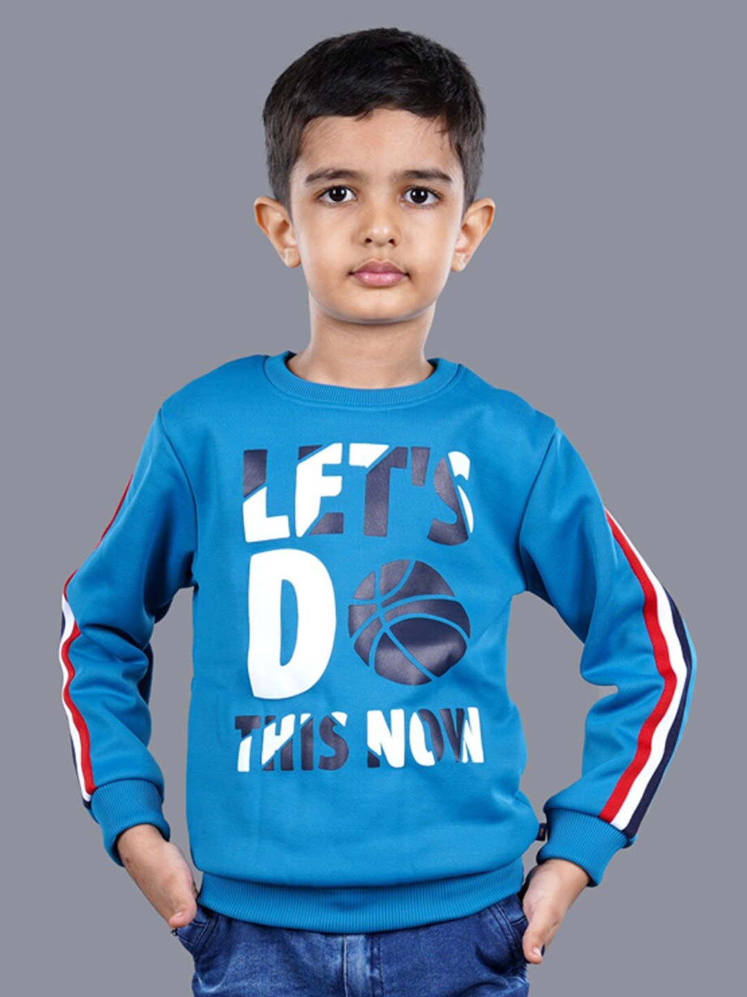 

3PIN Boys Blue Printed Sweatshirt