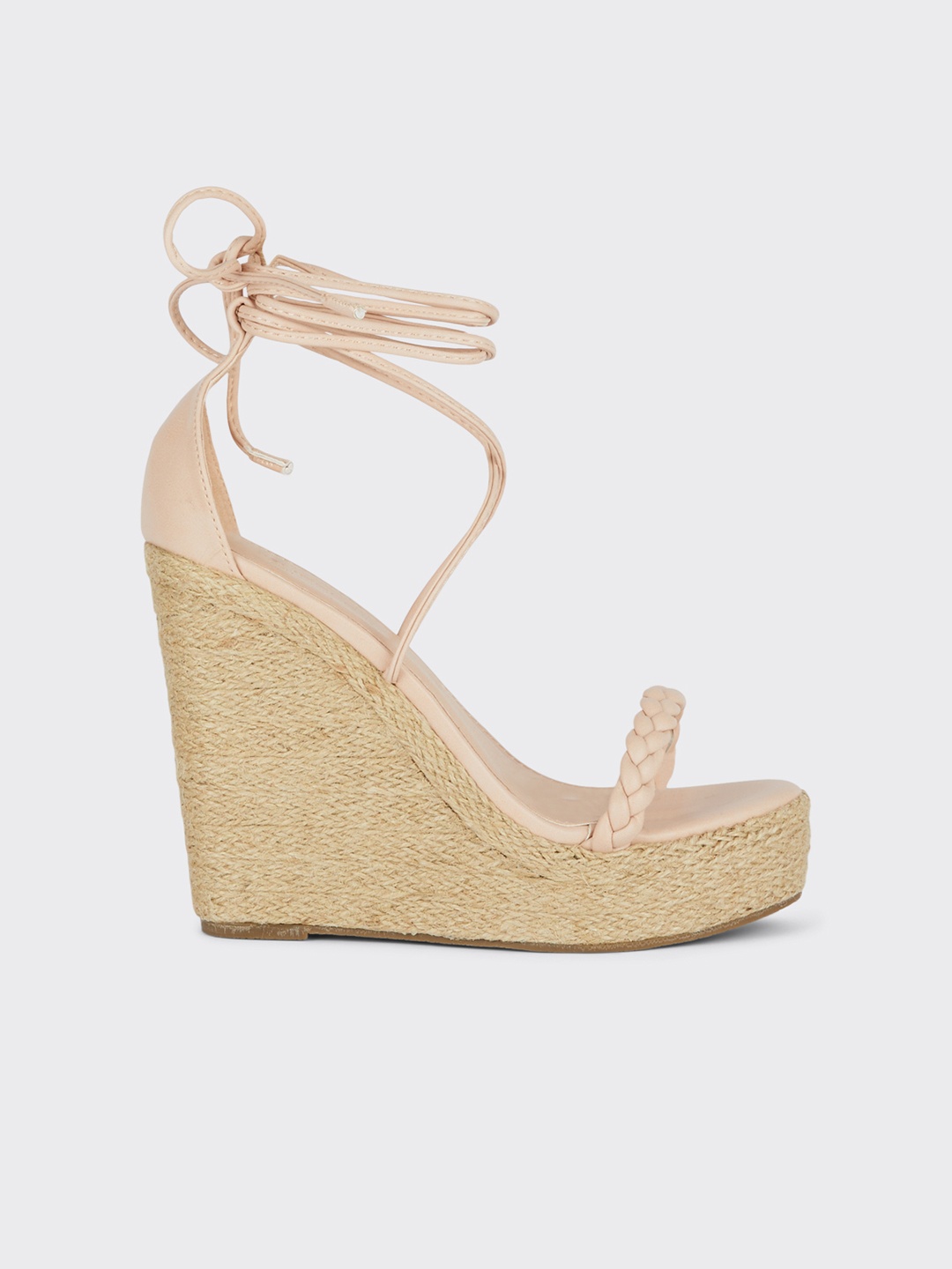 

DOROTHY PERKINS Woven Design Wedge Heel Gladiators, Cream