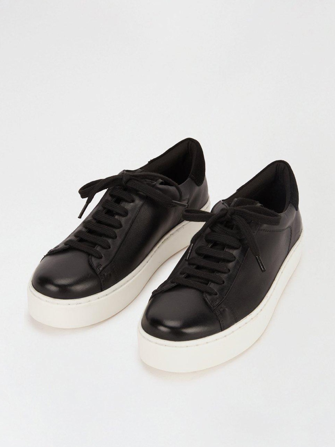 

DOROTHY PERKINS Women Black Leather Sneakers