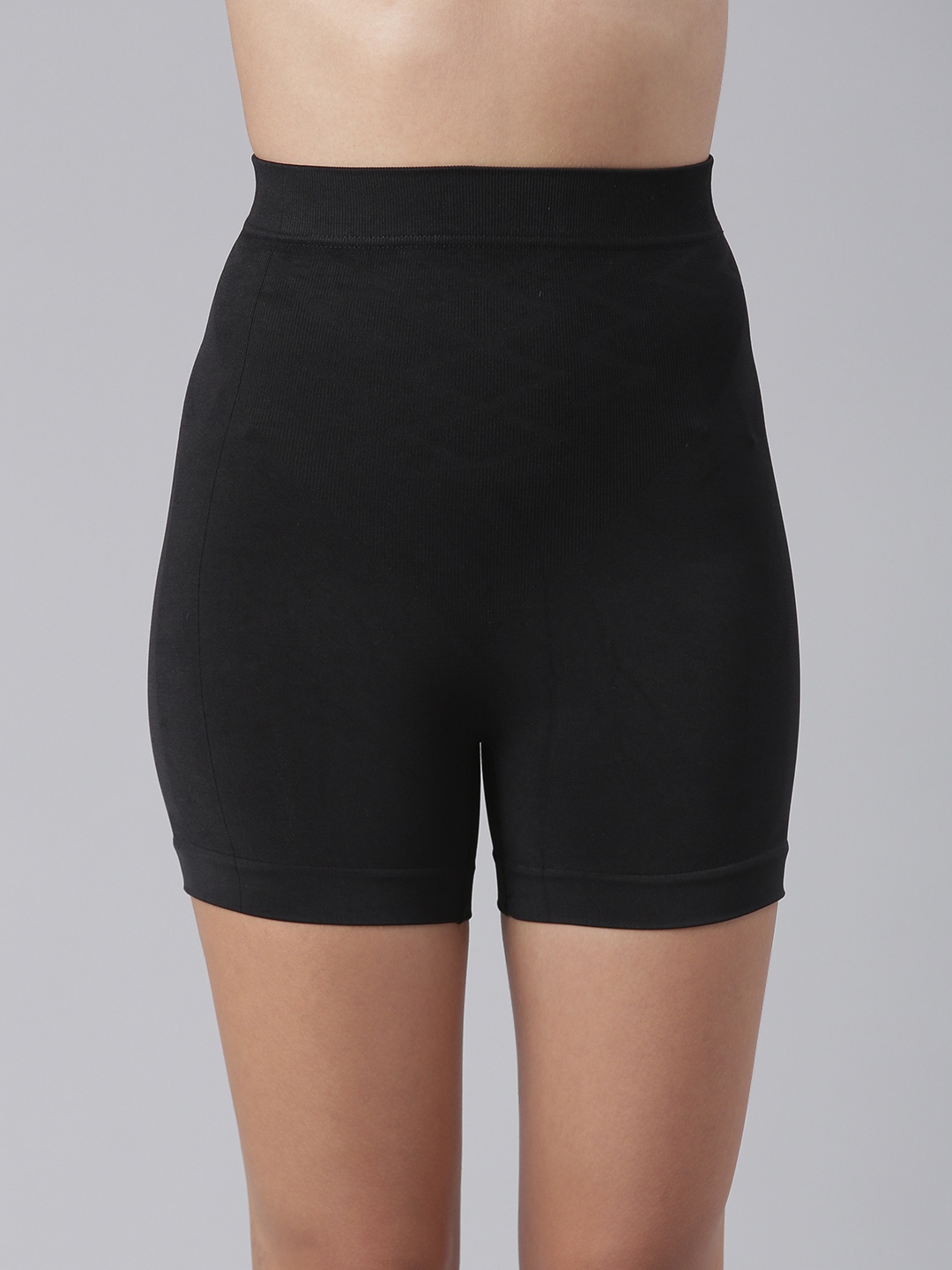 

miorre Women Solid Tummy & Thigh Shaper, Black