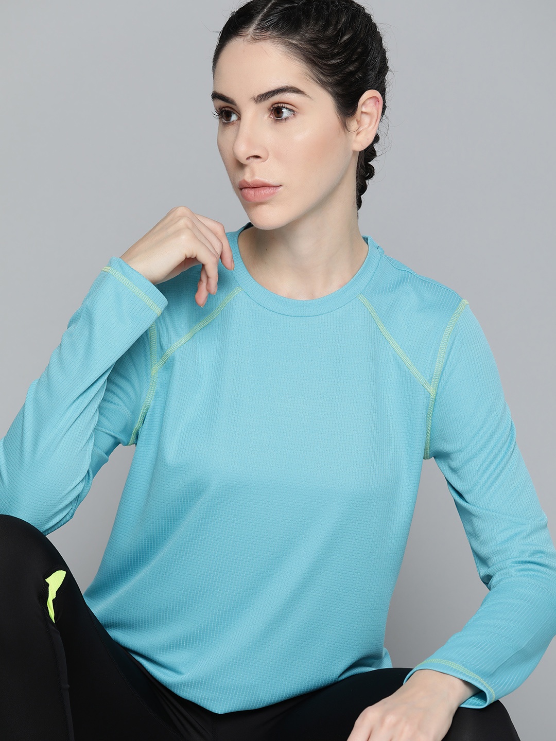 

HRX by Hrithik Roshan Training Rapid-Dry Antimicrobial T-shirt, Blue