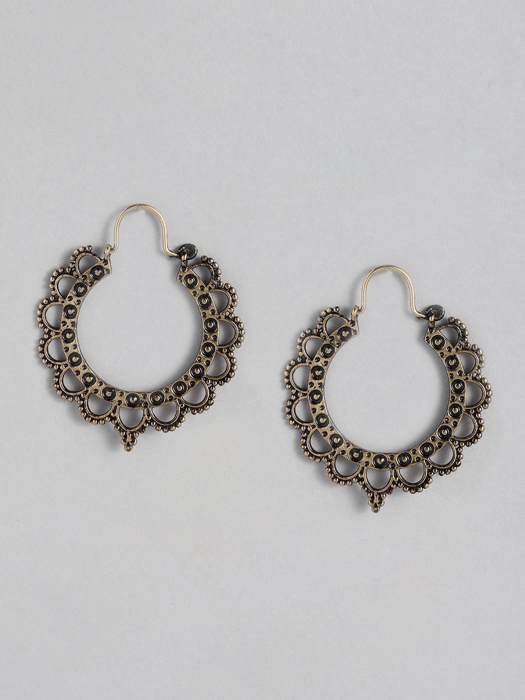 

Sangria Antique Circular Hoop Earrings, Gold