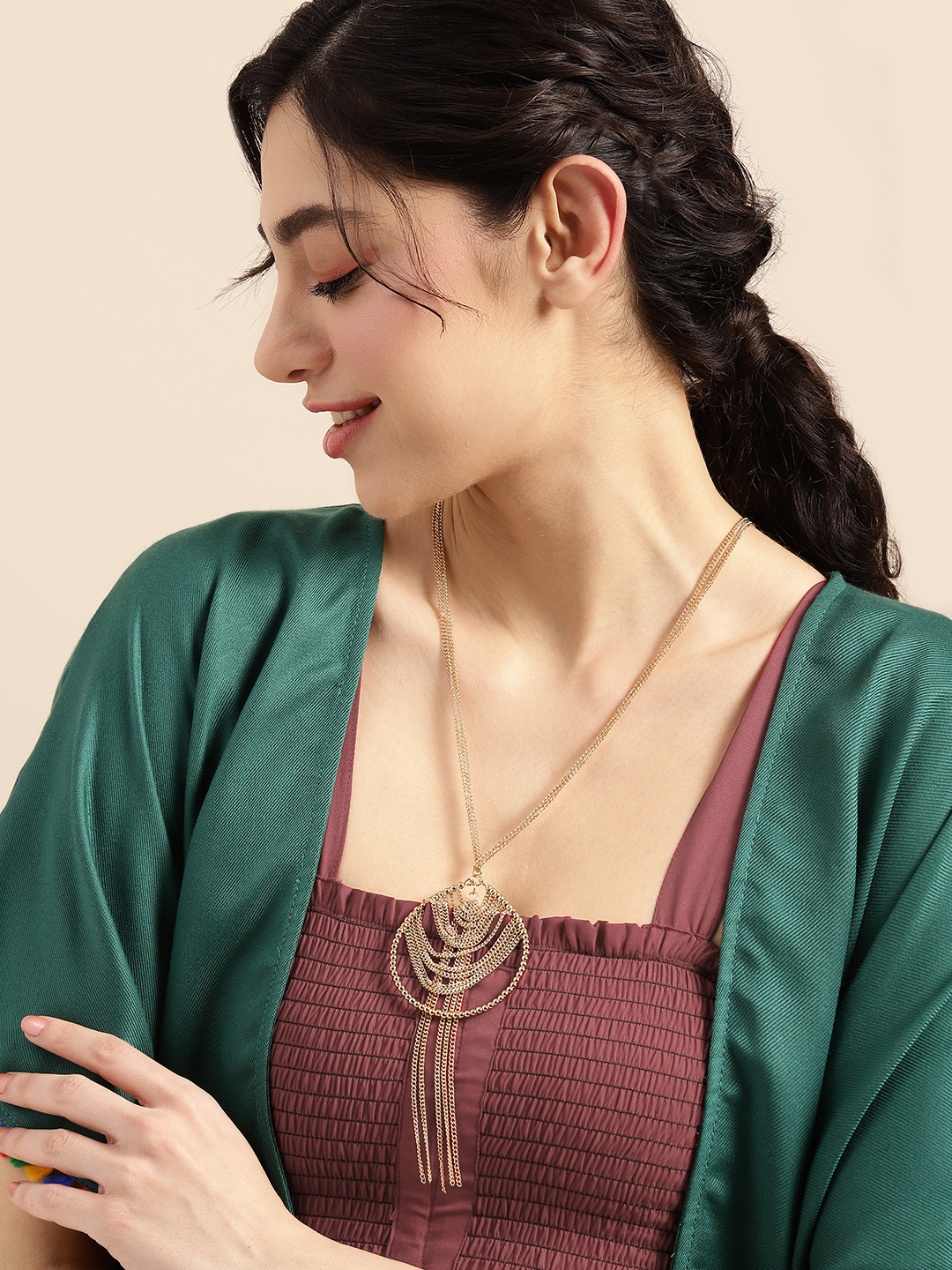 

Sangria Layered Necklace, Gold