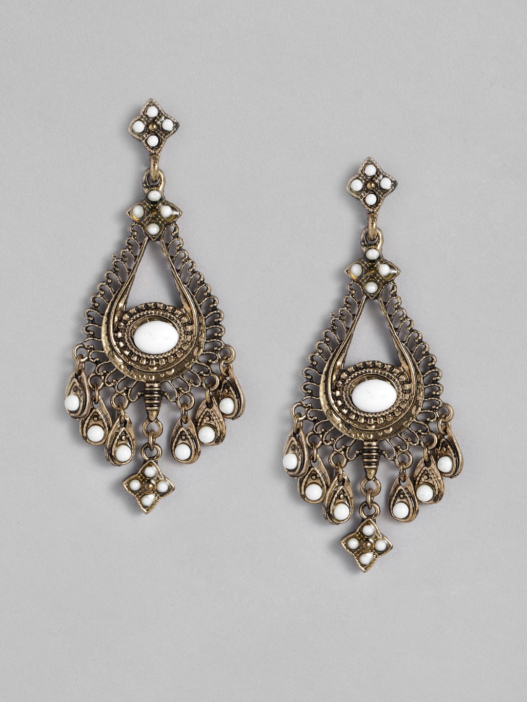 

Sangria Antique Contemporary Drop Earrings, Gold