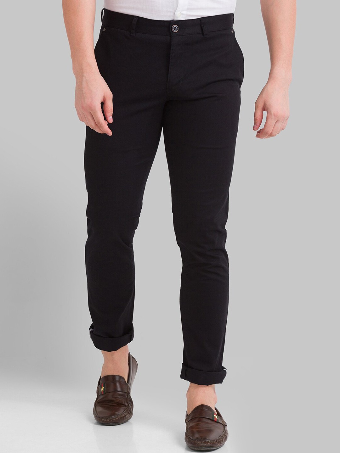 

Parx Men Black Tapered Fit Trouser