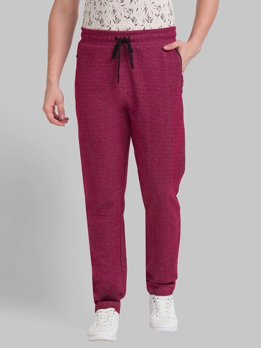 

Parx Men Neck Regular Fit Cotton Track Pant, Maroon